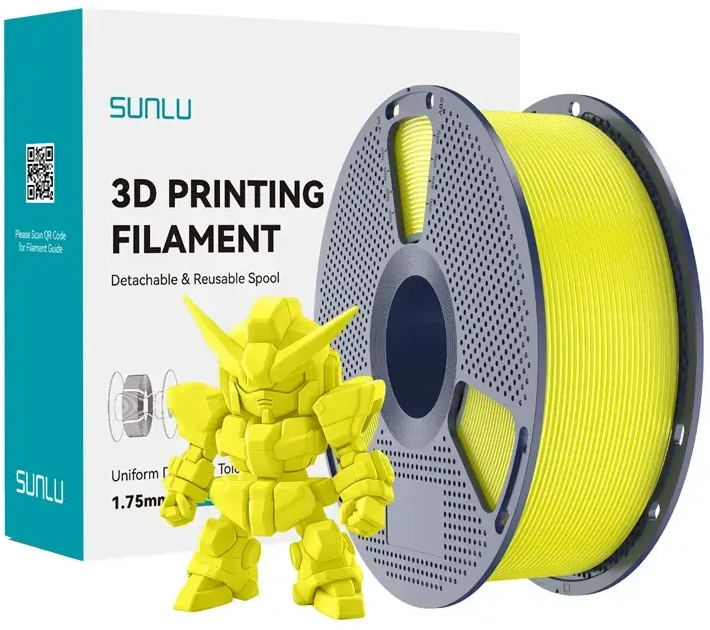 Sunlu PLA+ 2.0 Filament (Geltona)