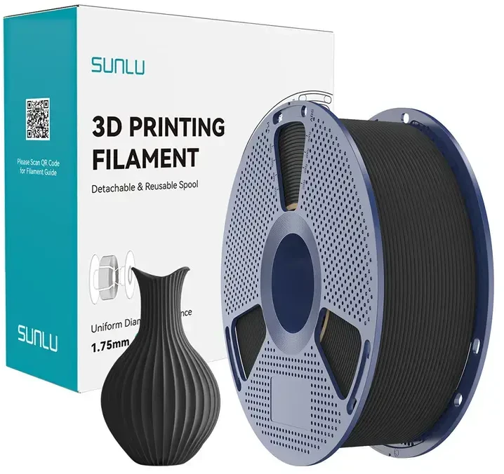Sunlu PLA Classic Juodas Filament 1.75mm 1KG