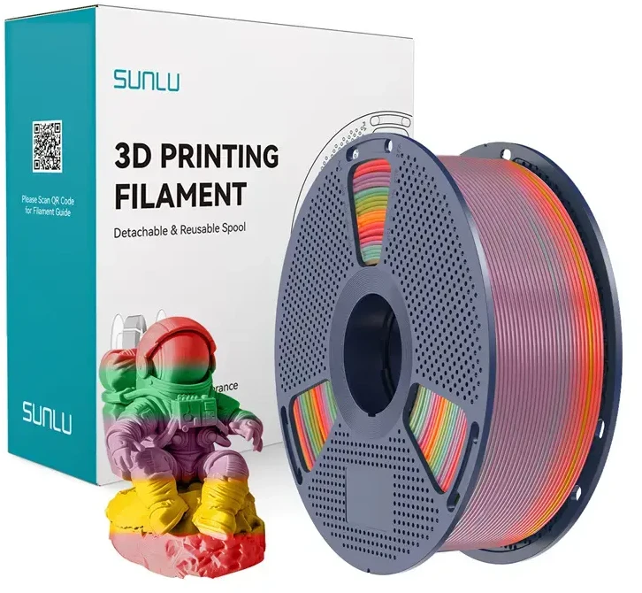 Sunlu PLA Filament (Rainbow) 01