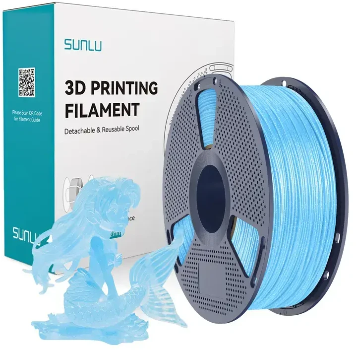 SUNLU PLA Filament (Shiny Mėlyna)