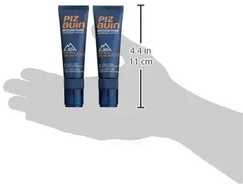 Piz Buin Mountain Range 2in1 SPF 50+ apsauginis veido kremas ir balzamas lūpoms viename, 20 ml