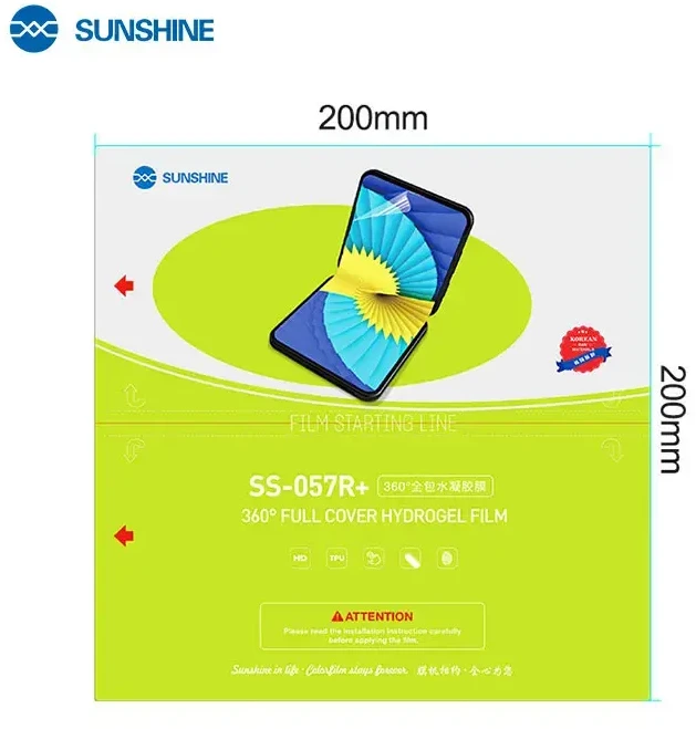 „SUNSHINE SS-057R+“ hidrogelio plėvelės tabletėms (11 colių), 25 vnt. pakuotė