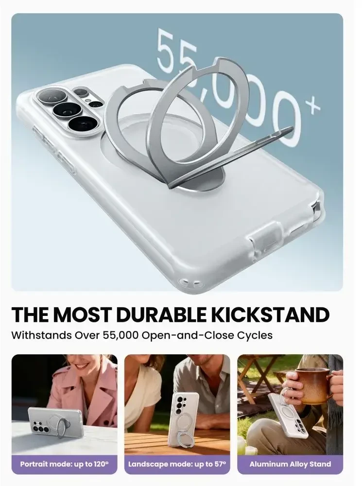 Dėklas SupCase Cosmo Mag MagSafe Samsung Galaxy S26 Ultra Frost skaidrus