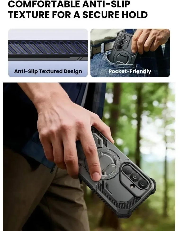 Dėklas SupCase IBLSN ArmorBox Mag MagSafe Samsung Galaxy S26 juodos spalvos