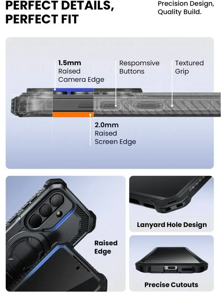 Dėklas SupCase IBLSN ArmorBox Mag MagSafe Samsung Galaxy S26 juodos spalvos