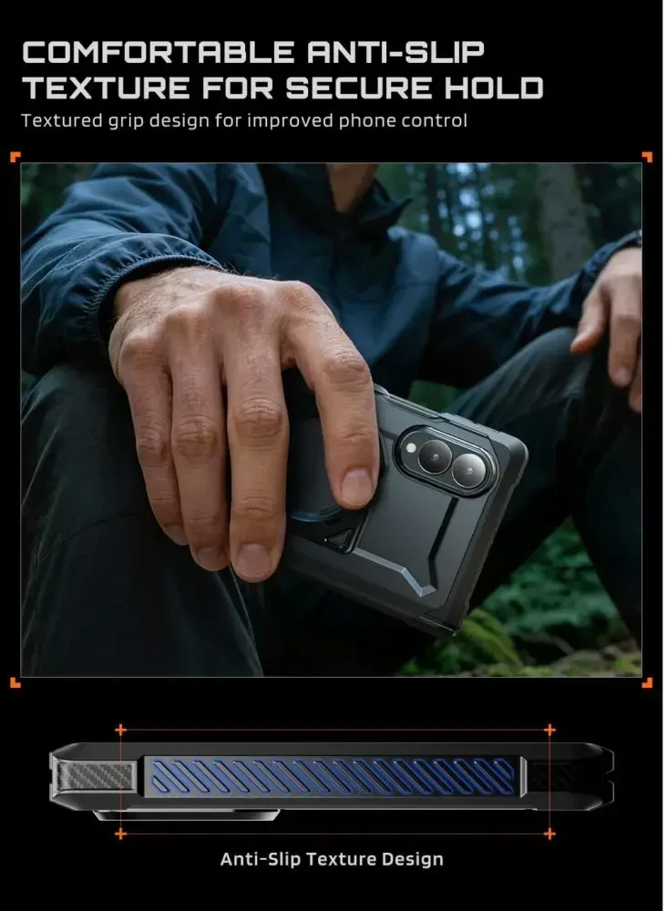 Dėklas SUPCASE UB GRIP MAG MagSafe Samsung Galaxy Z FOLD 8 Juodas