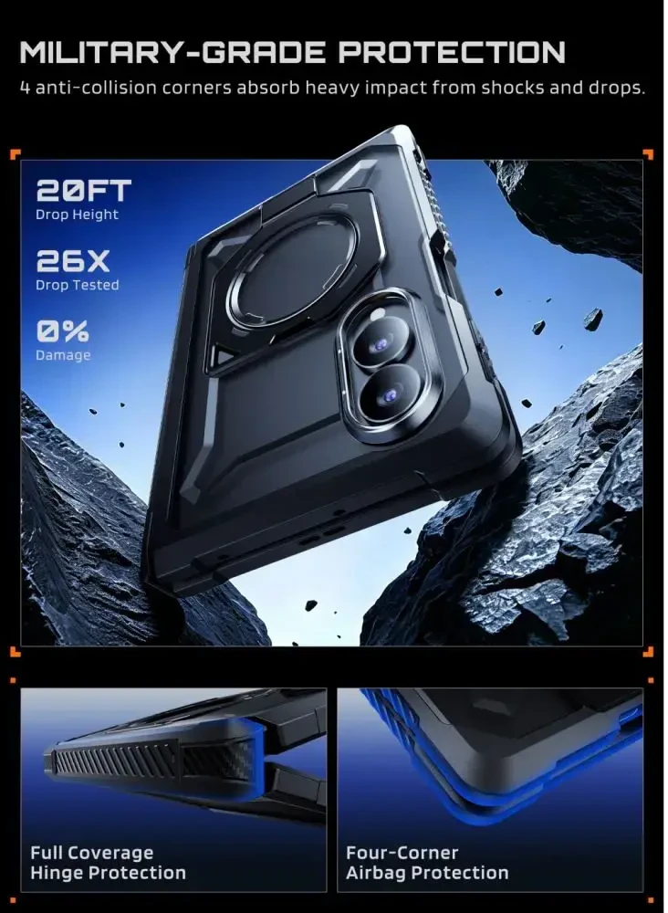 Dėklas SUPCASE UB GRIP MAG MagSafe Samsung Galaxy Z FOLD 8 Juodas