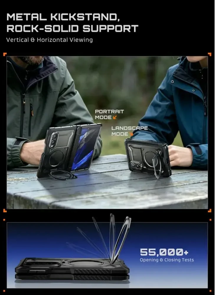 Dėklas SUPCASE UB GRIP MAG MagSafe Samsung Galaxy Z FOLD 8 Juodas