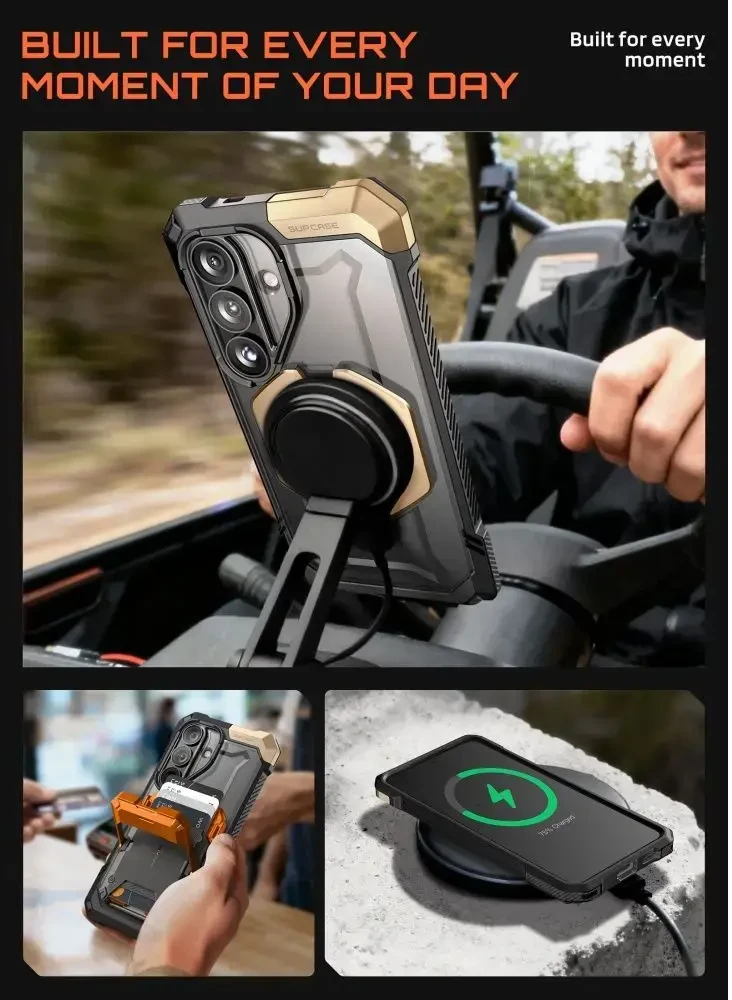 SupCase UB GRIP MAG MagSafe Samsung Galaxy S26 dėklas Dėsert