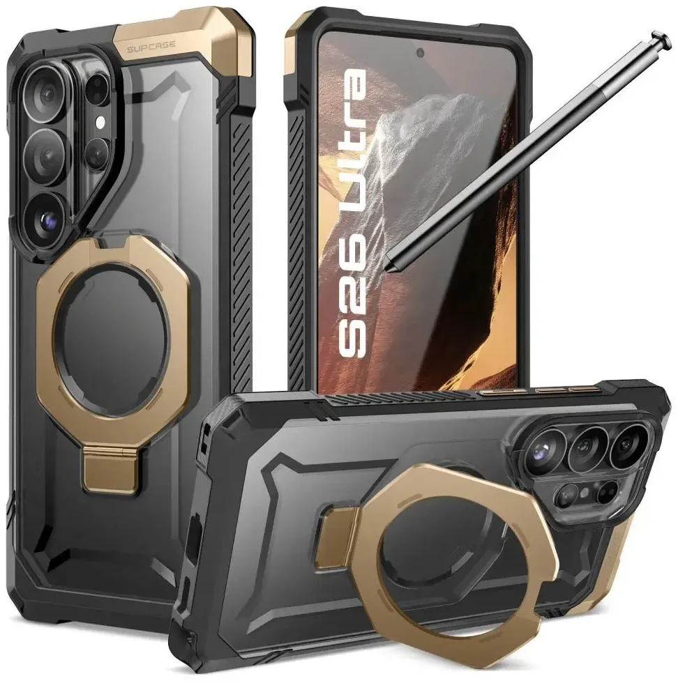 SupCase UB GRIP MAG MagSafe Samsung Galaxy S26 Ultra dėklas desert