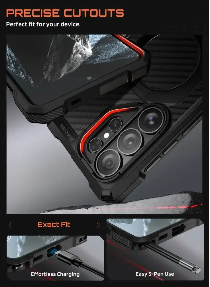 Dėklas SupCase UB GRIP MAG MagSafe Samsung Galaxy S26 Ultra Aramid