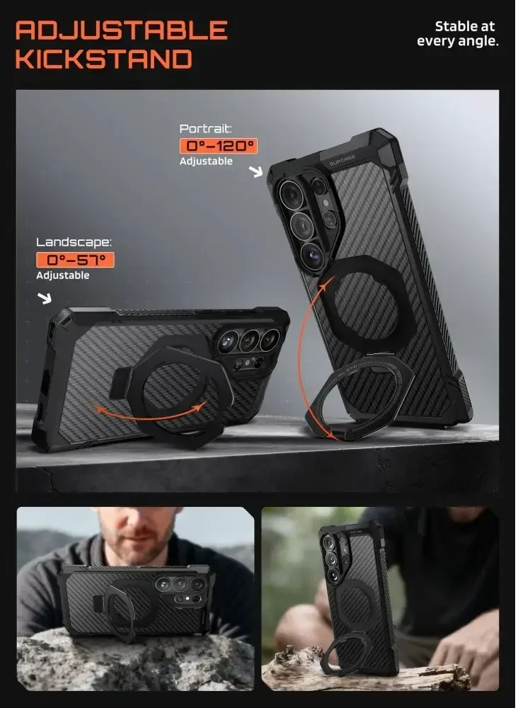 Dėklas SupCase UB GRIP MAG MagSafe Samsung Galaxy S26 Ultra Aramid