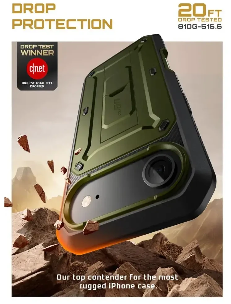 Supcase UB Pro dėklas skirtas iPhone 17 Air – žalios spalvos