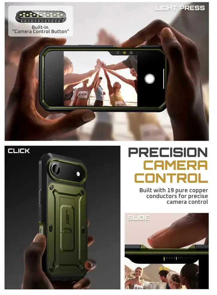 Supcase UB Pro dėklas skirtas iPhone 17 Air – žalios spalvos