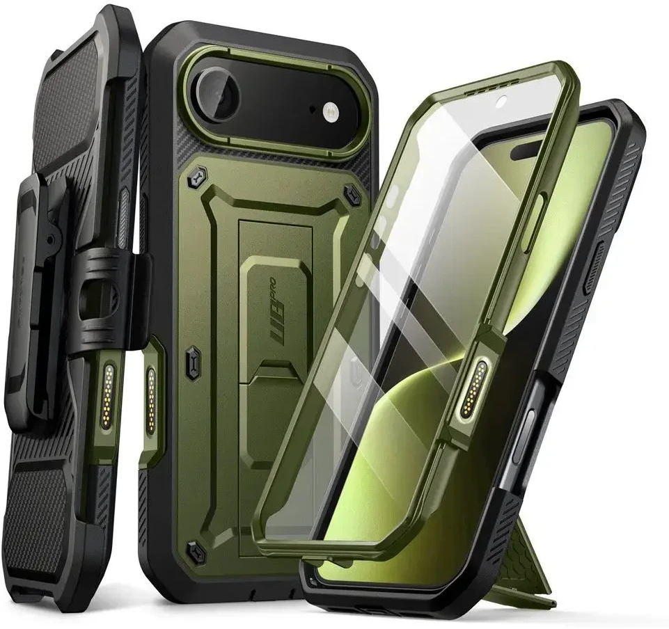 Supcase UB Pro dėklas skirtas Apple iPhone 17 Air – žalios spalvos