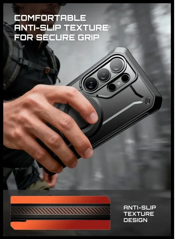 SupCase Unicorn Beetle Pro MAG MagSafe 2-set Samsung Galaxy S26 Ultra dėklas juodos spalvos
