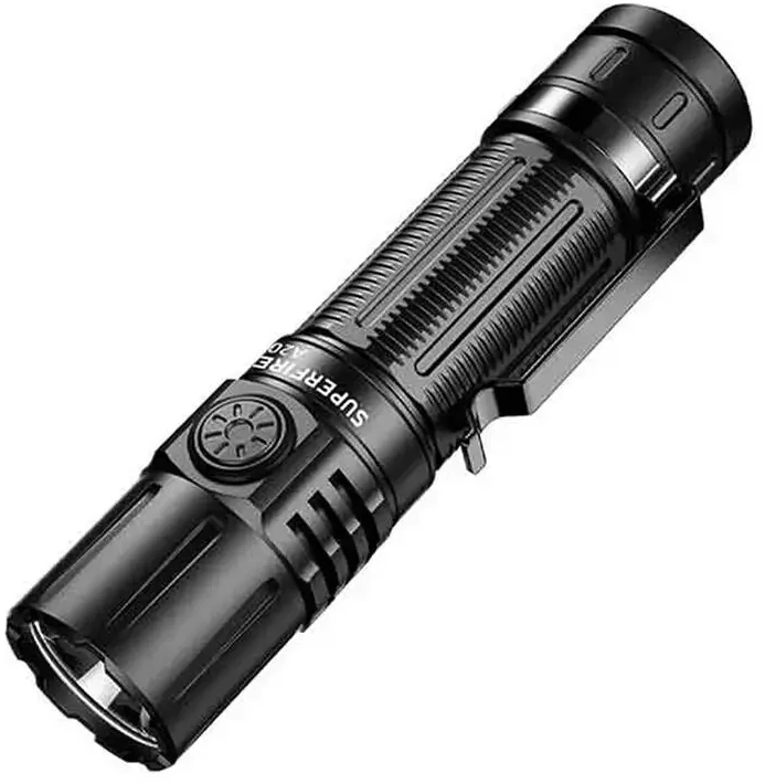 Superfire Rankinis žibintuvėlis, 20W, 1700lm, IP44, įkraunamas USB C, su 21700 4000mAh baterija