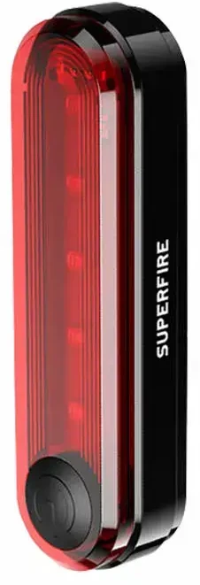 Superfire BTL01 galinis dviračio žibintas, USB, 230mAh