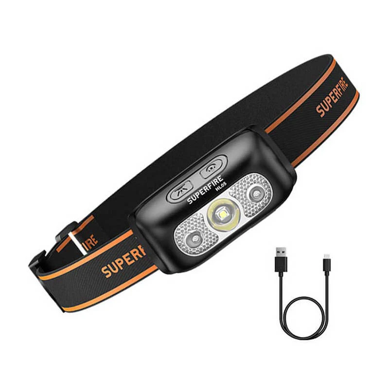 Superfire HL05-D priekinis žibintas 110lm USB