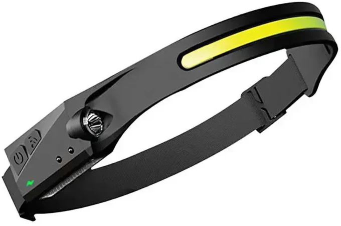 Superfire Žibintuvėlis ant galvos HL65, 340lm, COB, įkraunamas USB-C 1200mAh su jutikliu