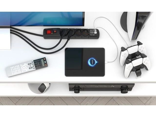 Acar F4 USB A+C viršįtampių apsaugos laidas (greitas įkroviklis) 3 m ; juodas