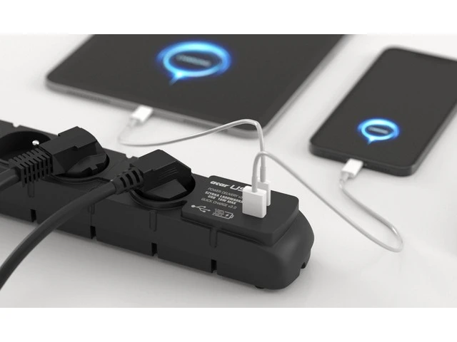 Acar S6 USB PD 3.0 QC 6 gniazd 5m