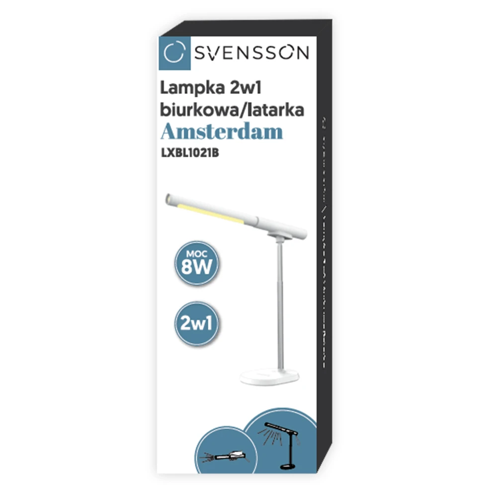 Stalinė lempa Svensson balta (LXBL1021B)