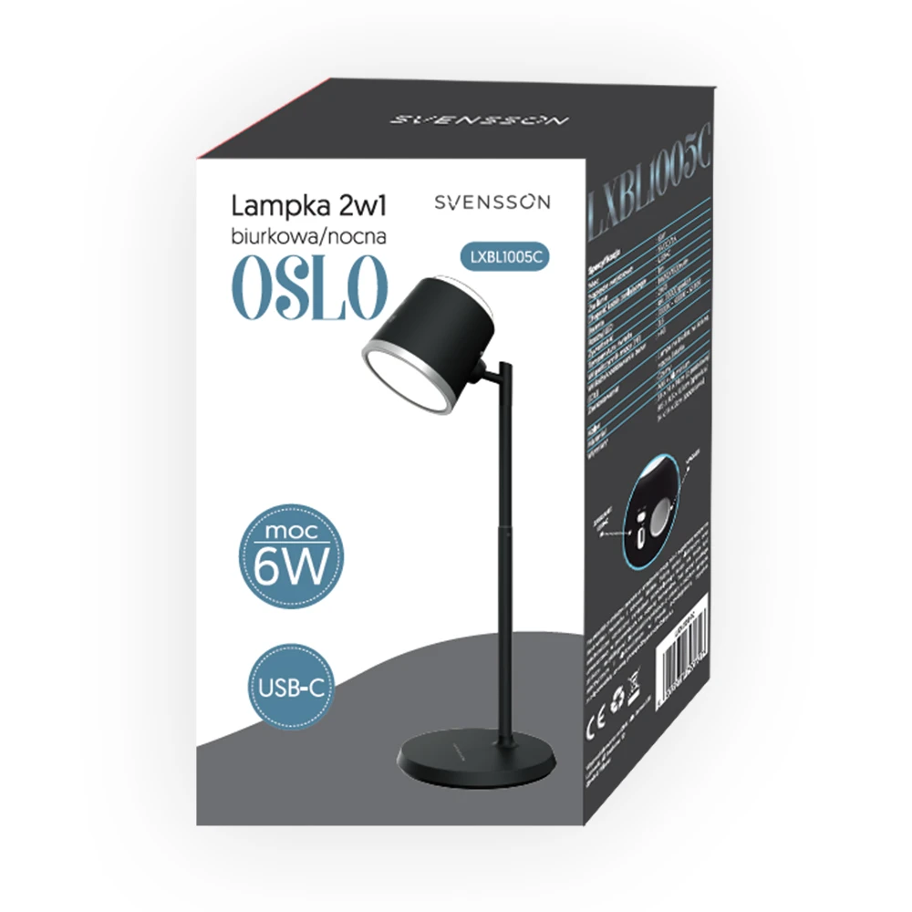 Stalinė lempa Svensson juoda (LXBL1005C)