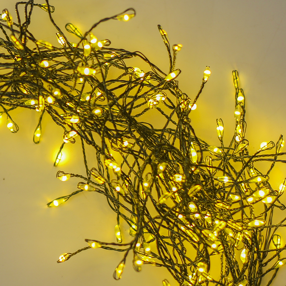 TelForceone Šviesos styga Žalias TWIG CLF-01 600LED geltona 6m + 5m laidas Forever Light