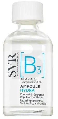 SVR Ampoule Hydra Repairing Concentrate Koncentratas veidui nuo raukšlių jautriai, dehidratuotai ir brandžiai odai, 30 ml