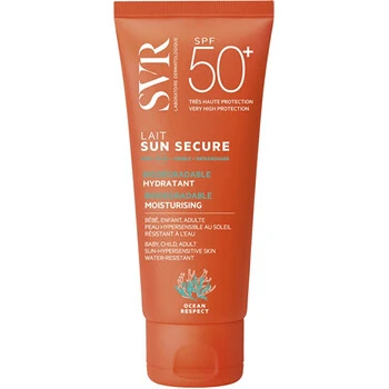 SVR Sun Secure Lait SPF50+ drėkinamasis apsauginis pienelis nuo saulės veidui ir kūnui, 100 ml