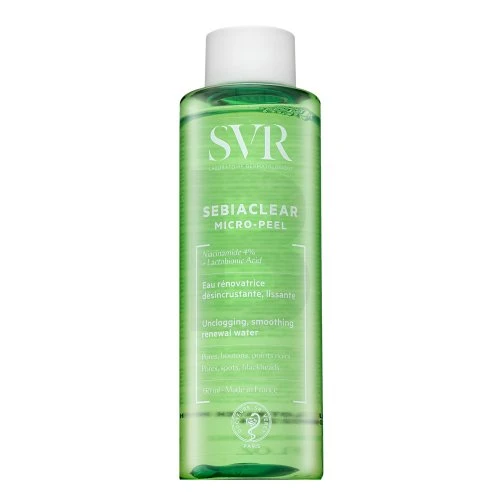 SVR Sebiaclean Micro-Peel atkimštų, lyginamųjų ir atnaujinančių spuogų valiklis Vanduo, 150 ml