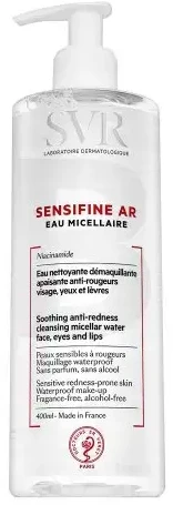 SVR SENSIFINE AR EAU MICELLAIRE, valomasis micelinis vanduo jautriai, rausti linkusiai odai, 400 ml