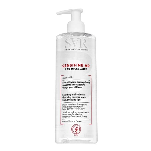 SVR SENSIFINE AR EAU MICELLAIRE, valomasis micelinis vanduo jautriai, rausti linkusiai odai, 400 ml