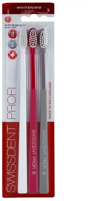 Swissdent Profi Whitening Trio Dantų šepetėlis