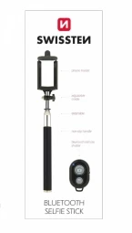 Swissten Bluetooth asmenukių lazda, skirta mobiliesiems telefonams ir fotoaparatams su nuotolinio valdymo pultu