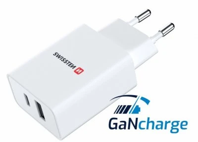 Swissten Travel 1x USB-C, 1x USB-A 30W