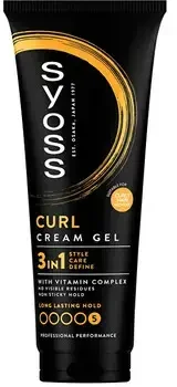 Kremas-gelis Syoss Curl Control Crem Gel, garbanotiems plaukams formuoti, 250 ml