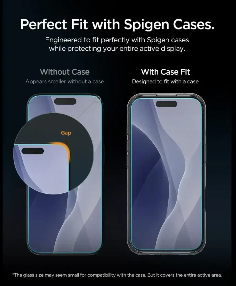 Antirefleksinis stiklas SPIGEN ALM S GLAS.TR SLIM ANTI REFLECTION 2 vnt. IPHONE 17 PRO MAX / 18 PRO MAX permatomas