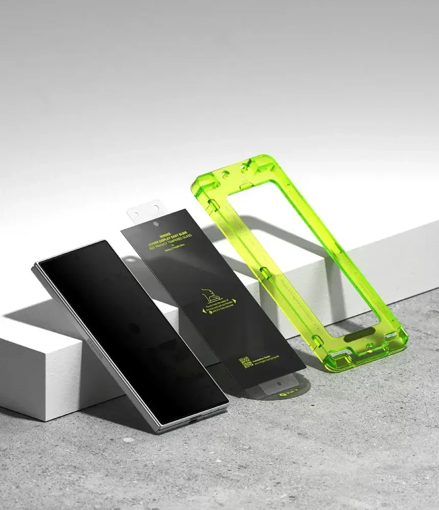 PRIVATUMĄ UŽTIKRINANTIS STIKLAS RINGKE COVER DISPLAY EASY SLIDE 360 2-PACK Samsung Galaxy Z FOLD 8 ULTRA PRIVACY