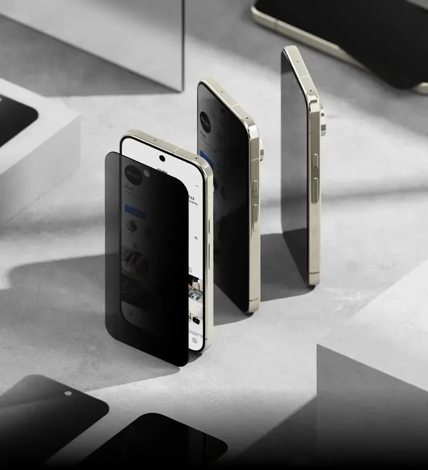 PRIVATUMĄ UŽTIKRINANTIS EKRANO STIKLAS RINGKE EASY SLIDE 2-PACK GOOGLE PIXEL 9 PRO / 10 PRO / 11 PRO PRIVACY