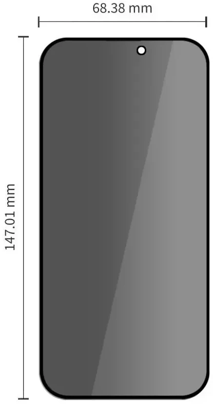 PRIVATUMĄ UŽTIKRINANTIS STIKLAS Tech-Protect ONETOUCH SET SPY+ 2-PACK iPhone 18 PRO PRIVACY