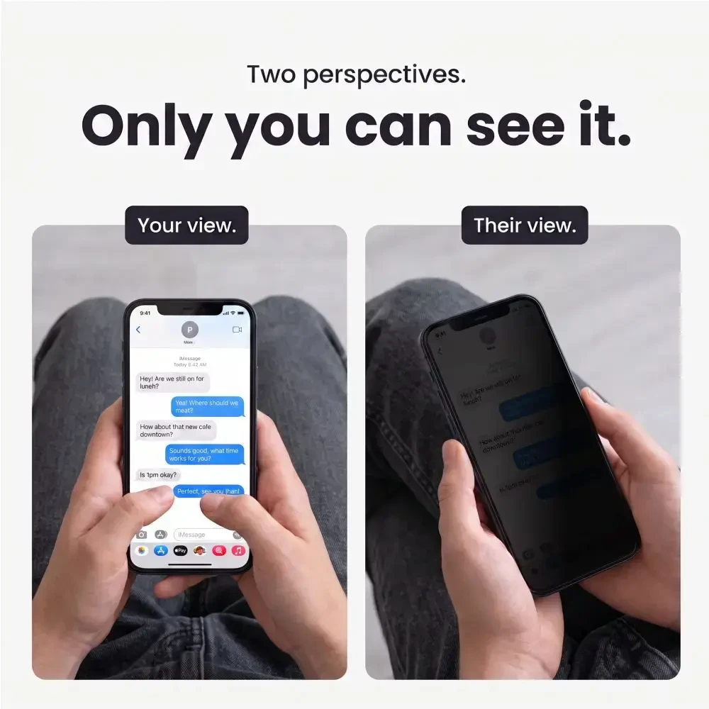 PRIVATUMĄ UŽTIKRINANTIS STIKLAS Tech-Protect ONETOUCH SET SPY+ 2-PACK iPhone 18 PRO MAX PRIVACY