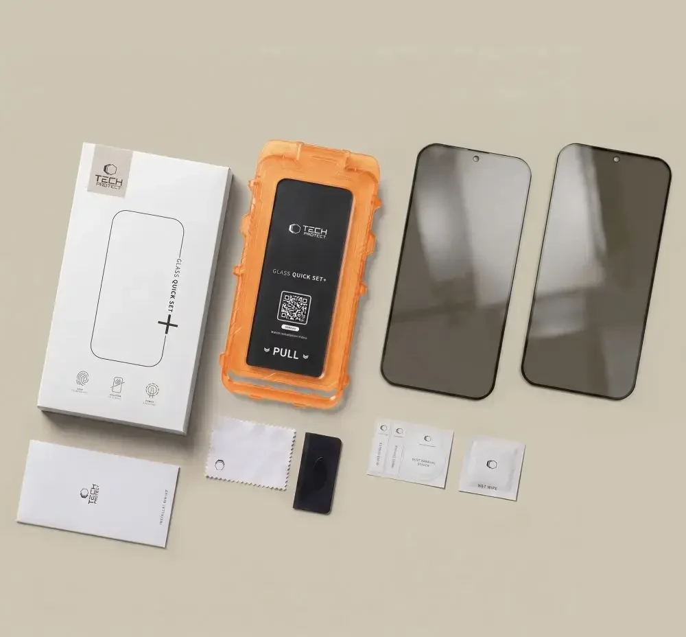 TECH-PROTECT QUICK SET SPY+ privatumą užtikrinantis stiklas 2 vnt. GALAXY S26 FE