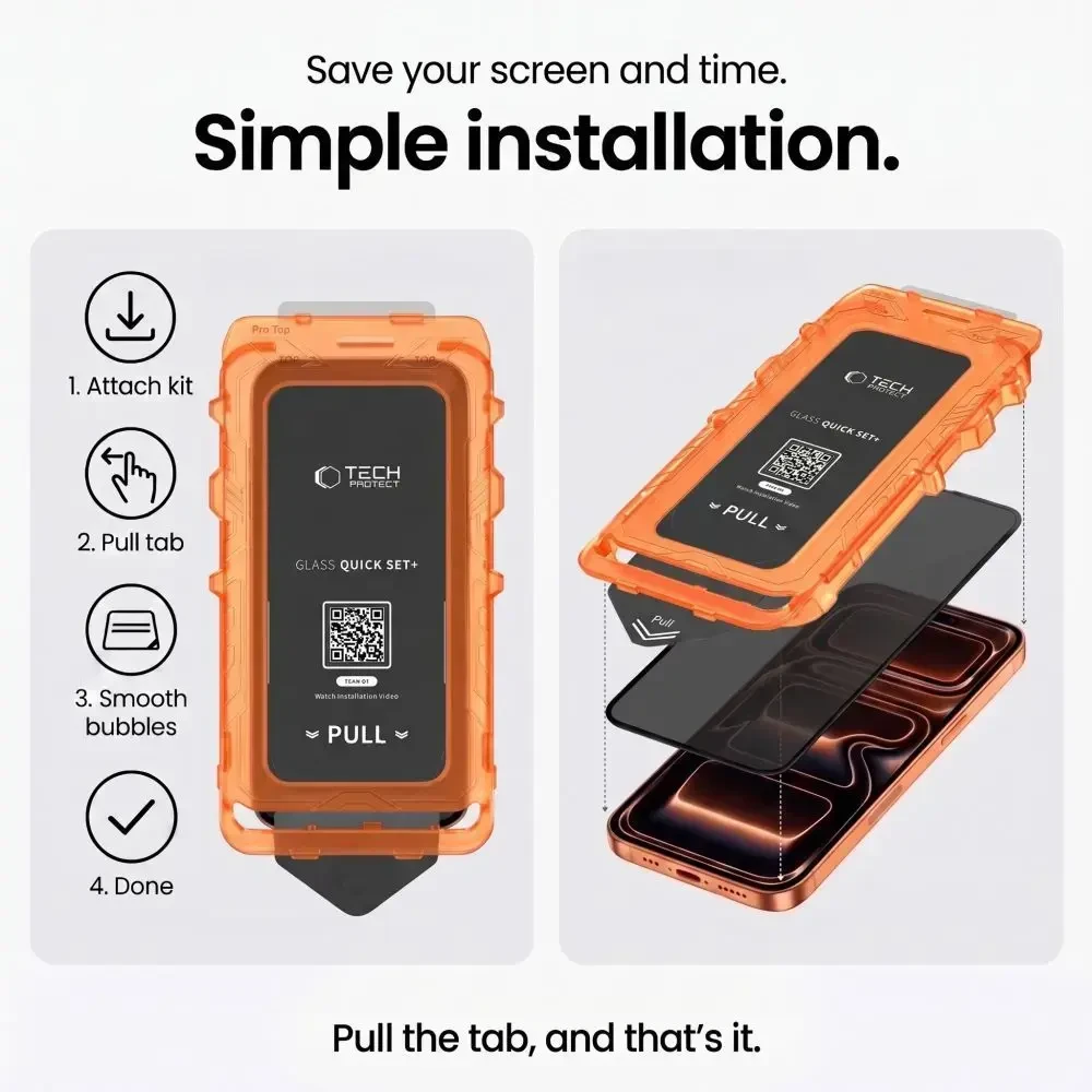 SZKŁO PRYWATYZUJĄCE TECH-PROTECT QUICK SET SPY+ 2-PACK GALAXY A18 4G / 5G PRIVACY
