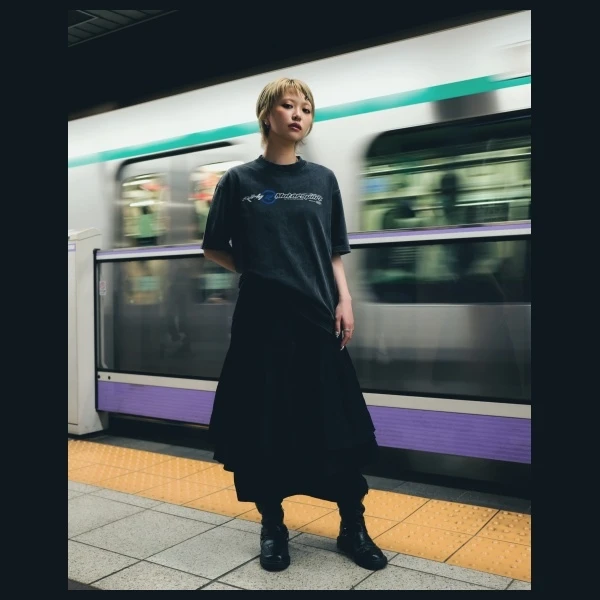 T-shirt Skinarma Asphalt L juodos spalvos