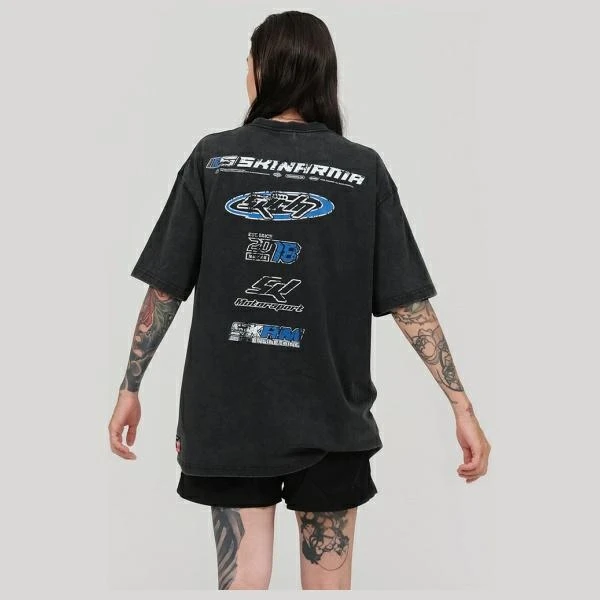 T-shirt Skinarma Asphalt L juodos spalvos