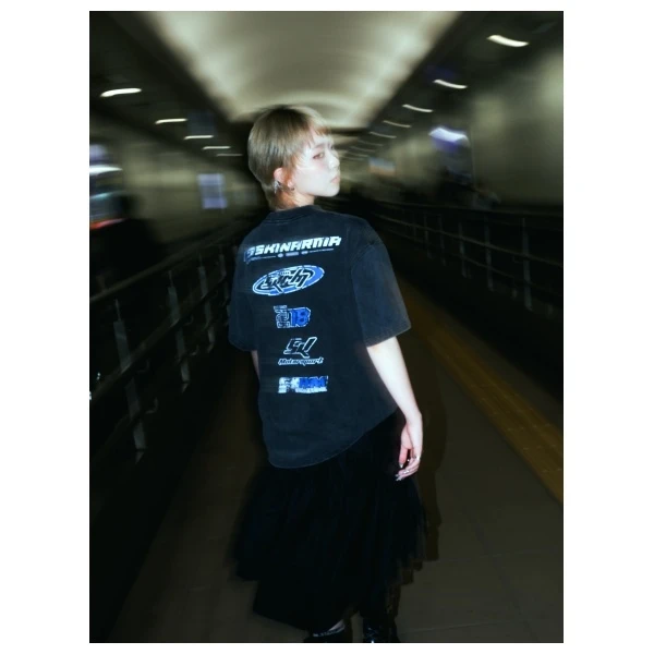 T-shirt Skinarma Asphalt L juodos spalvos