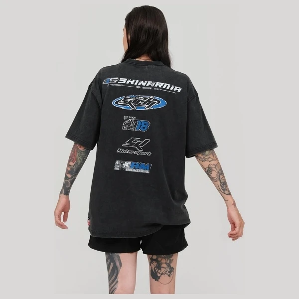 T-shirt Skinarma Asphalt XL juodos spalvos