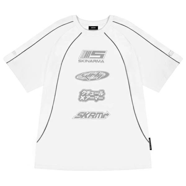 T-shirt Skinarma Delta L baltos spalvos